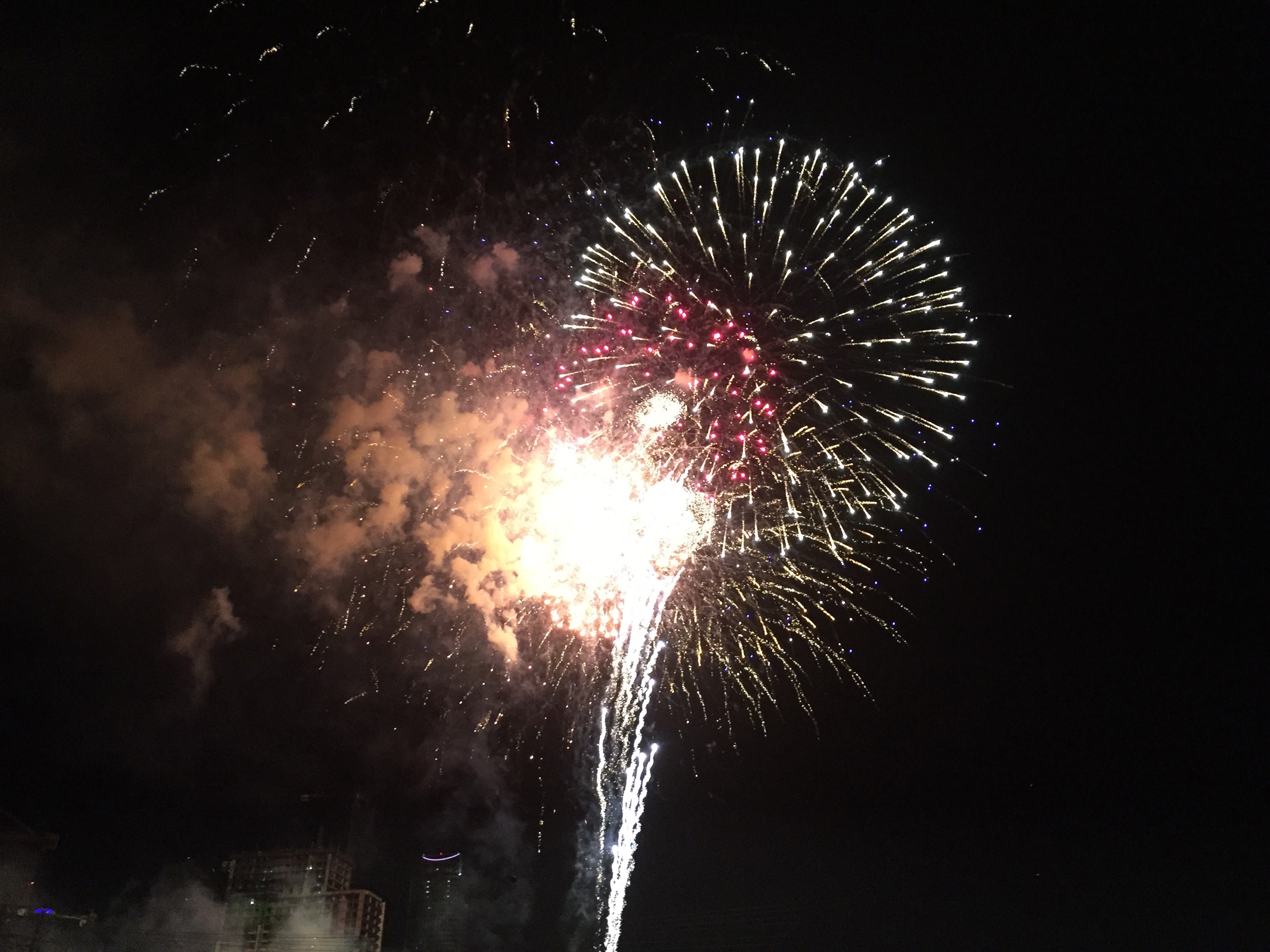 Kayaking for fireworks