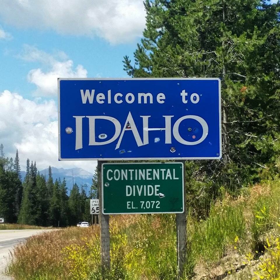 It's a beautiful drive thru Idaho