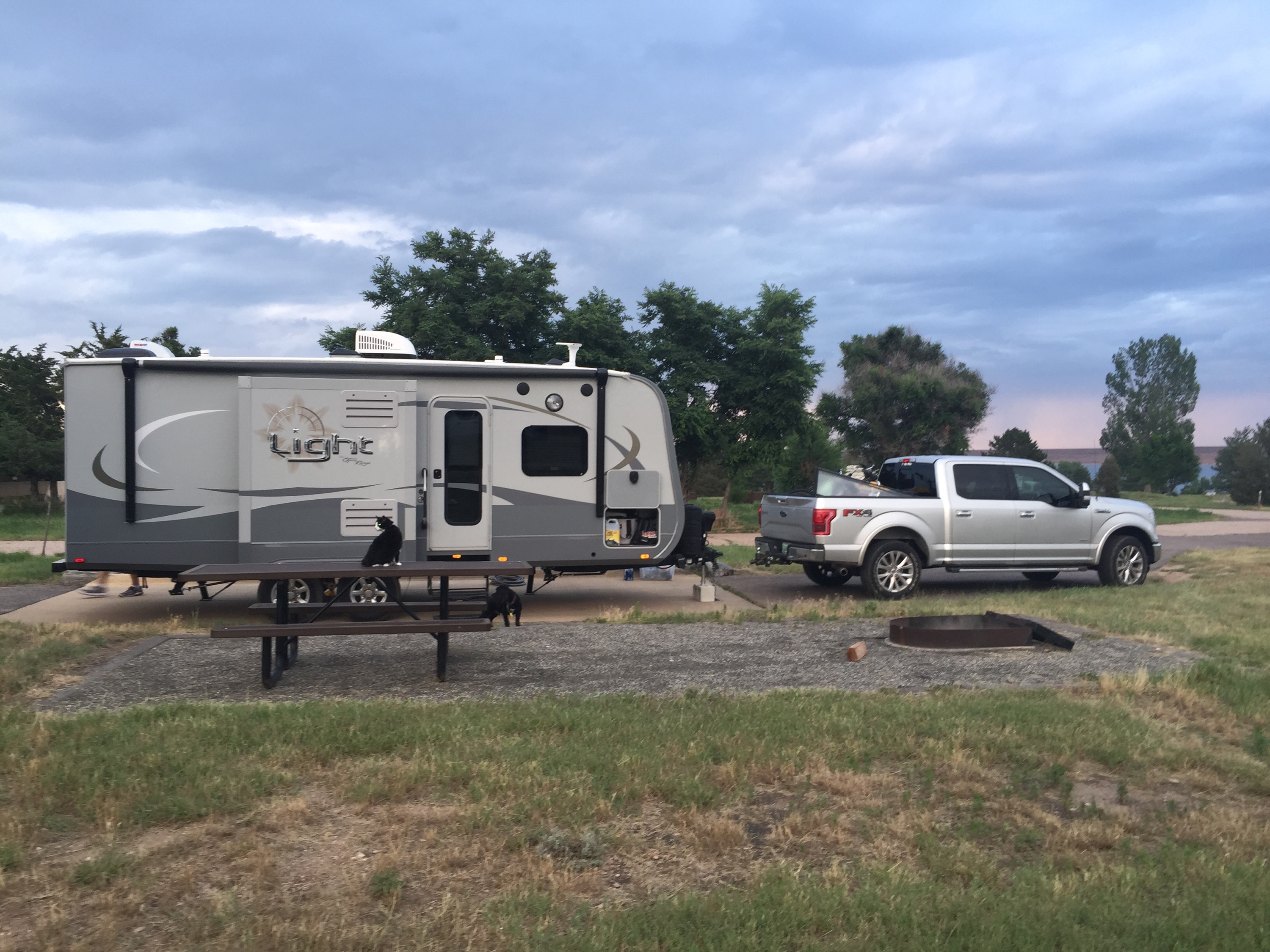 Our campsite at Chatfield state park
