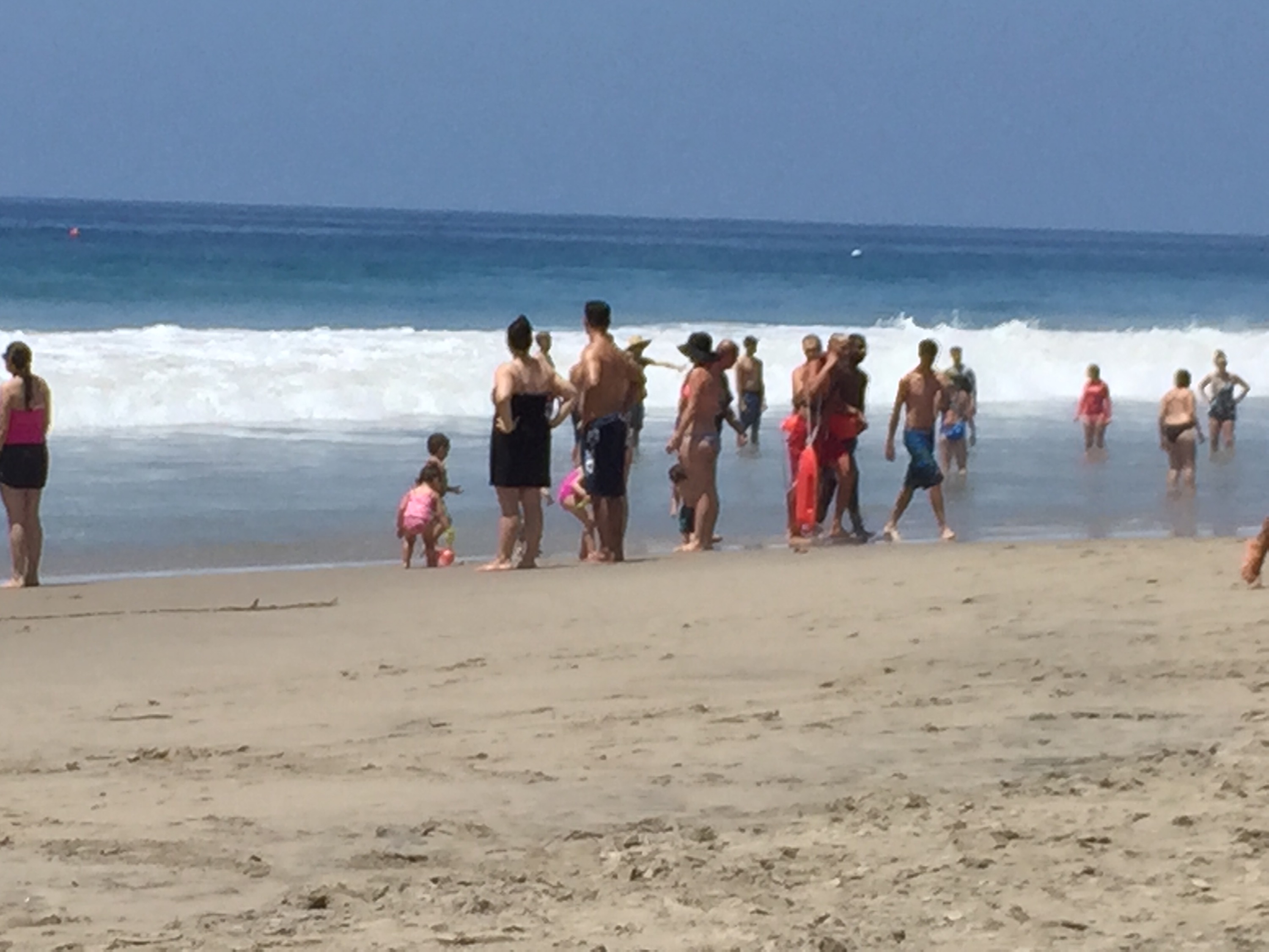 i watched two life guards save a kids life.