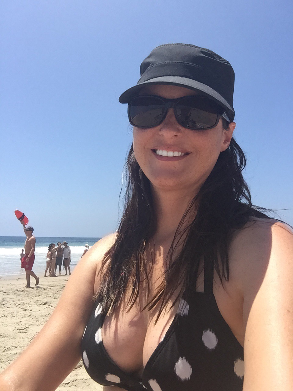 Zuma beach was beautiful (Ian was off fishing)