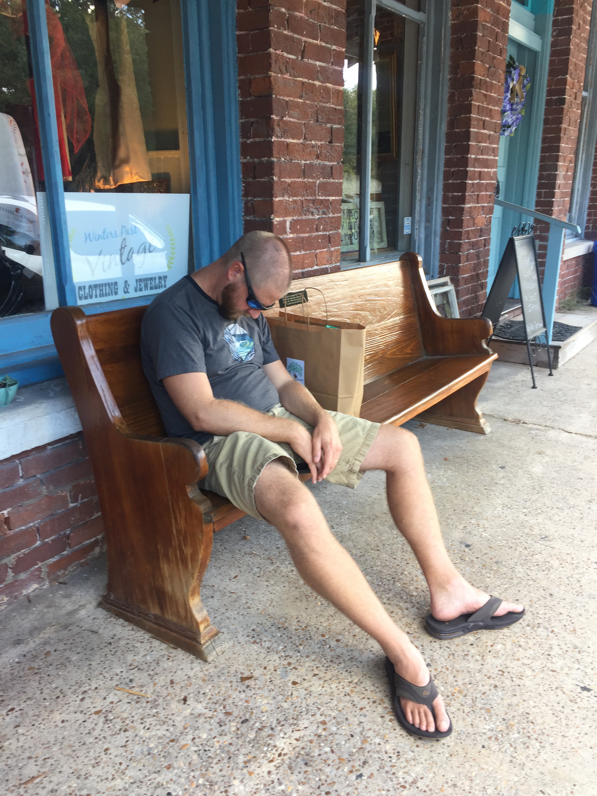 Ian passed out, on his way to being sick