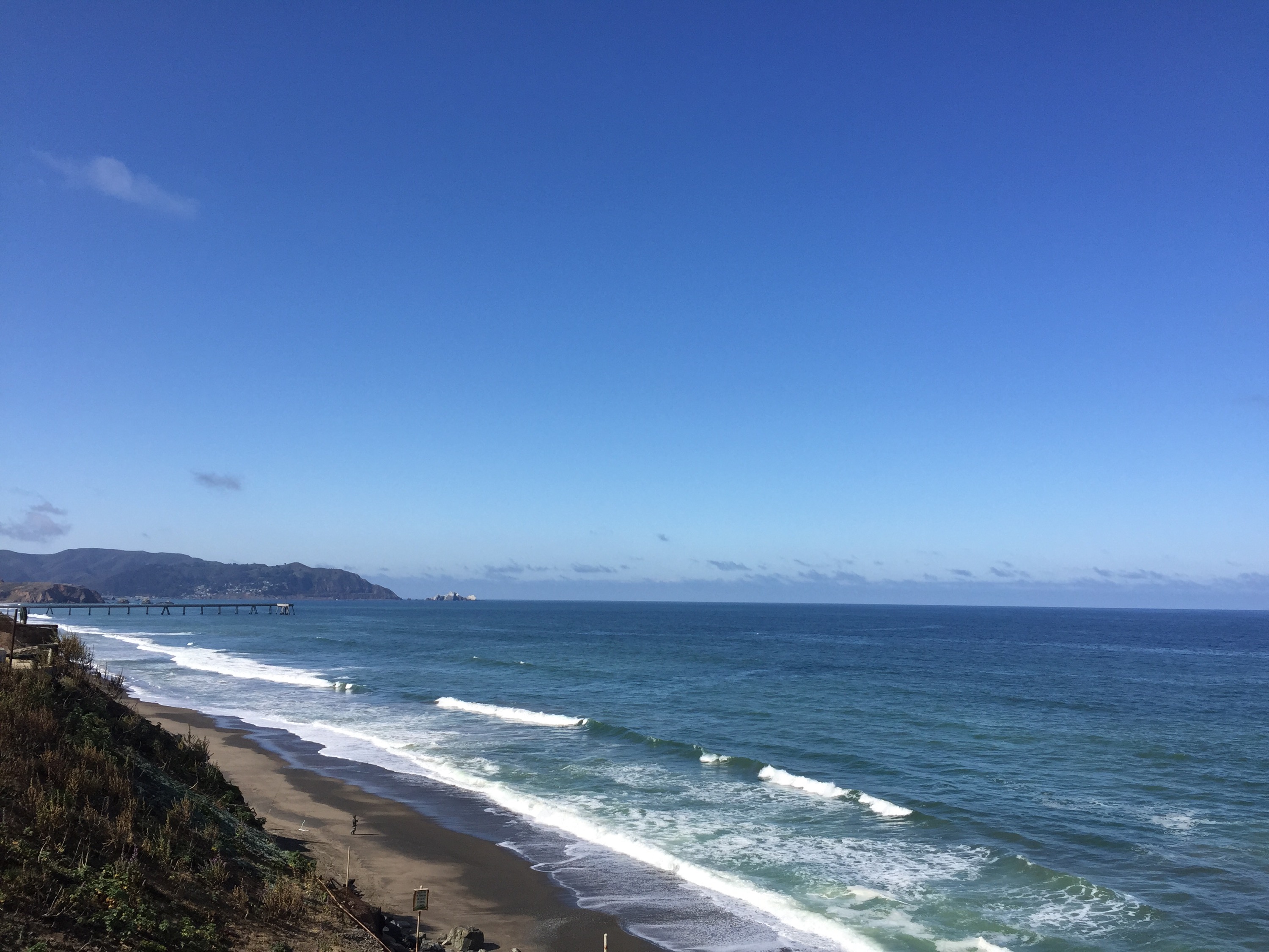 The view from our spot at San Francisco RV park