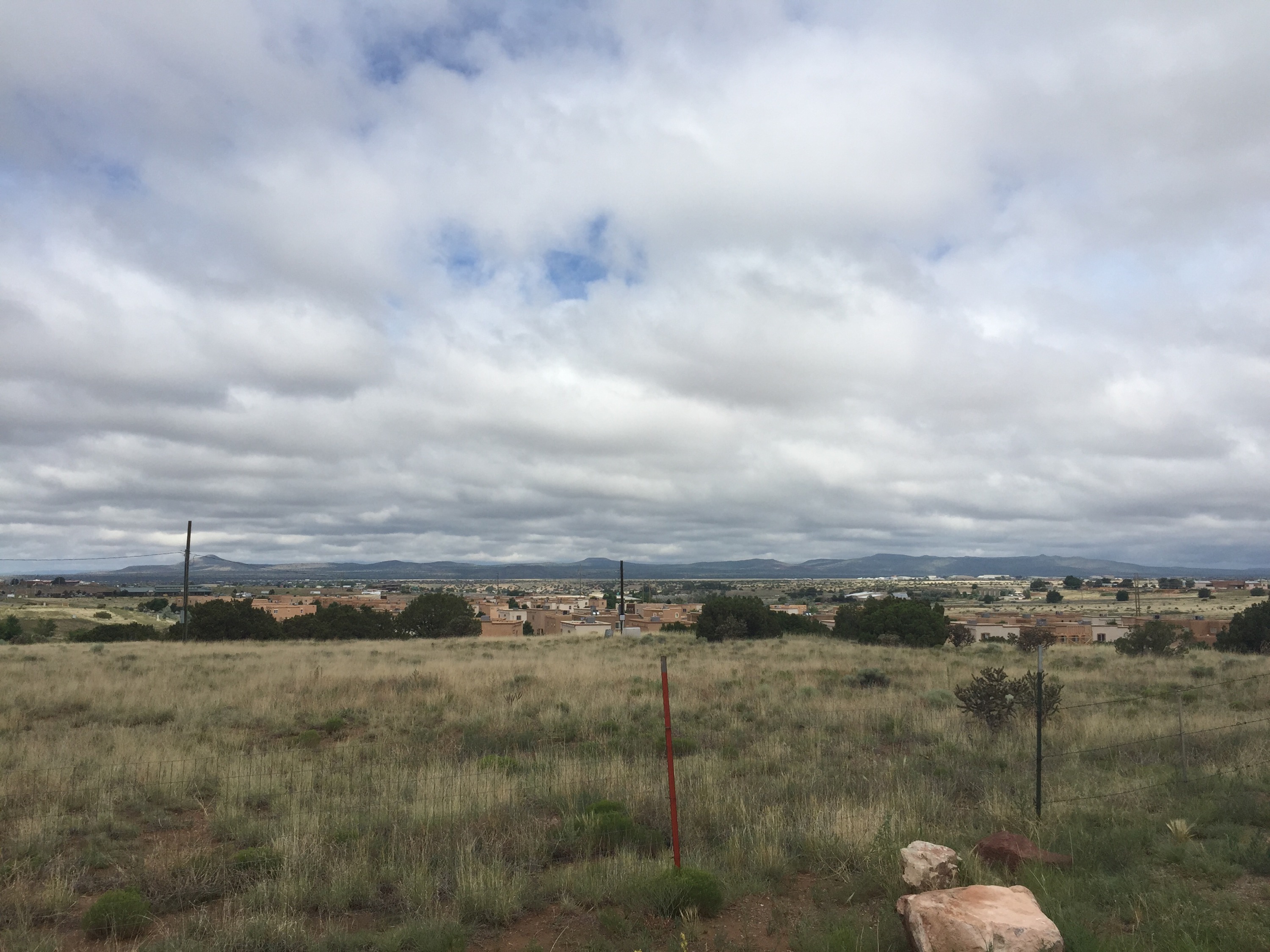 View on the trail around Santa Fe Skies RV park