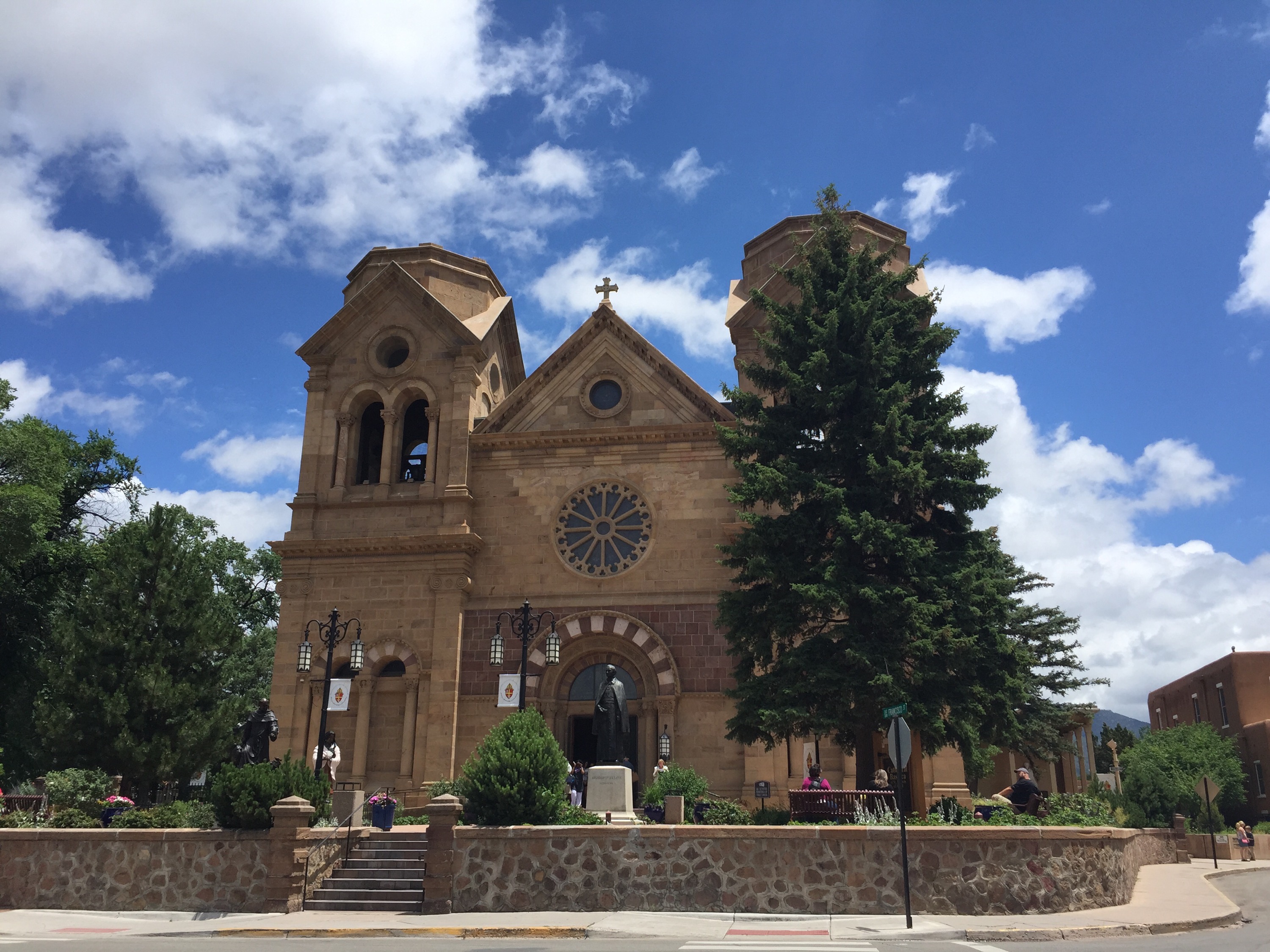 Front view of the Cathedral Basilica