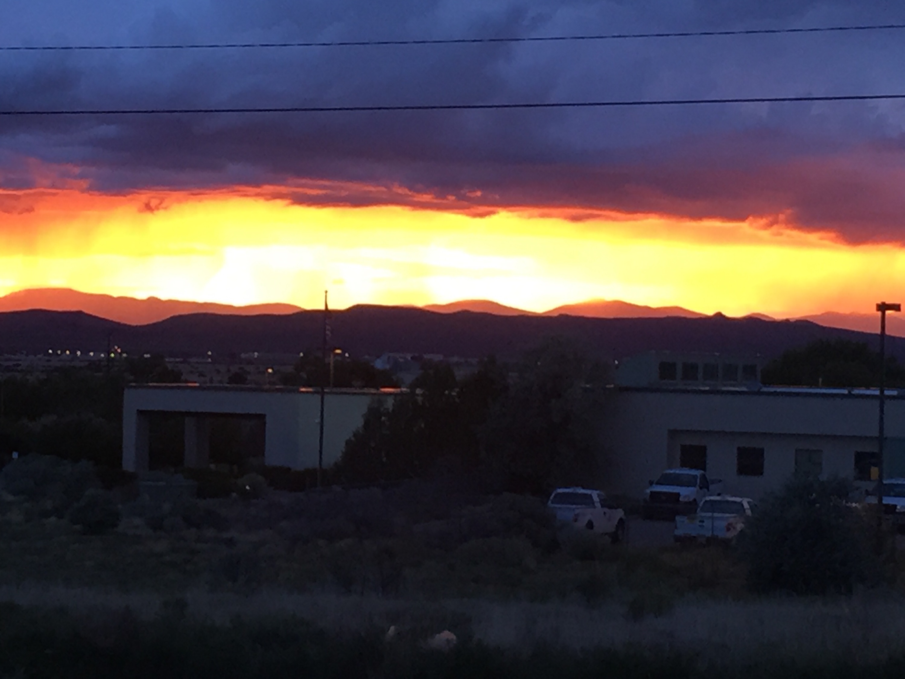 The sky at sunset